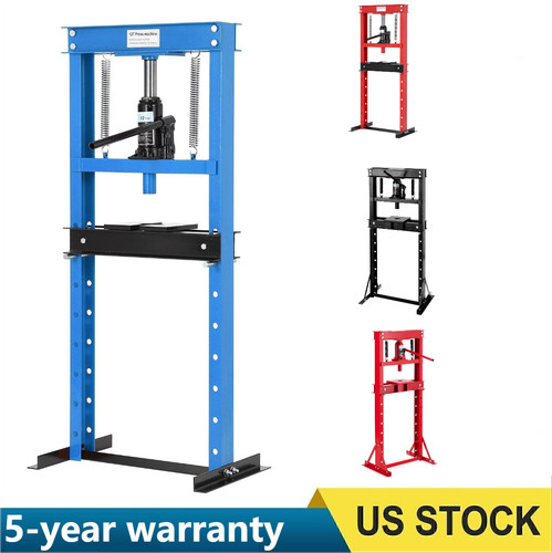 Hydraulic shop press ton - press, w/