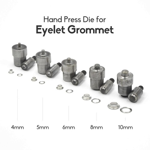 Hand press die for eyelet - press,